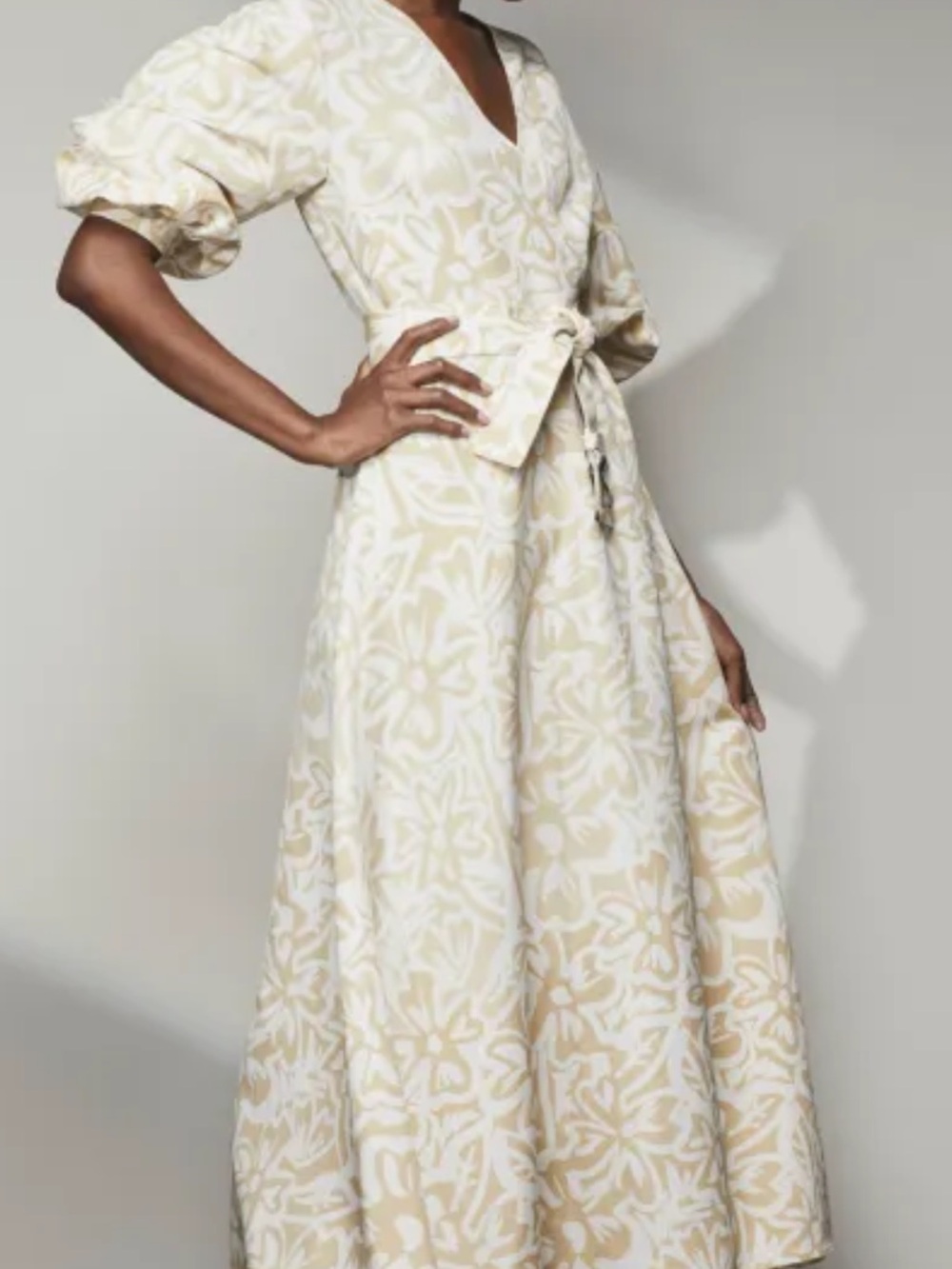 R $898 Lafayette 148 Linen Silk Blend Dress